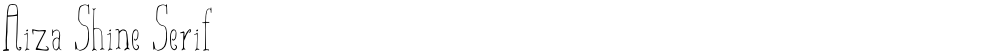 Aiza Shine Serif
