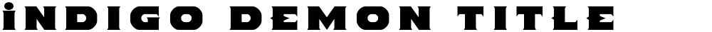 Indigo Demon Title