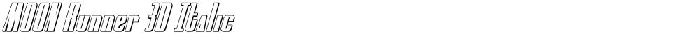 MOON Runner 3D Italic