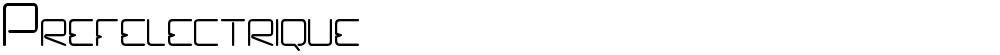 Prefelectrique