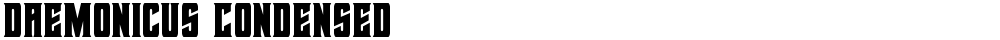 Daemonicus Condensed