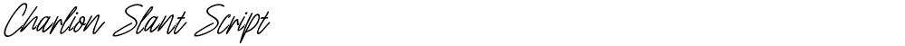 Charlion Slant Script