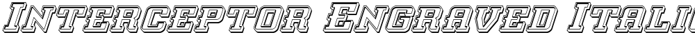 Interceptor Engraved Italic