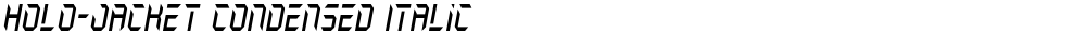 Holo-Jacket Condensed Italic