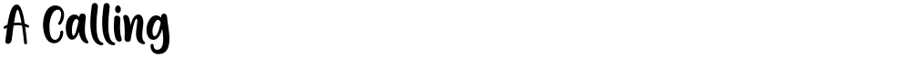 A Calling