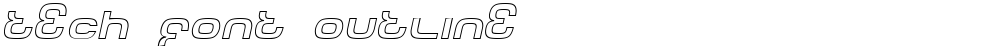 Tech Font Outline