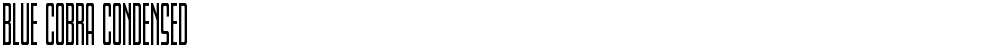 Blue Cobra Condensed