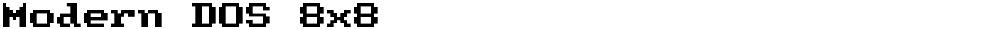 Modern DOS 8x8