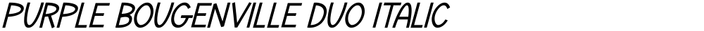 Purple Bougenville Duo Italic