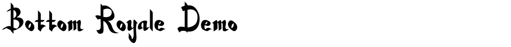 Bottom Royale Demo