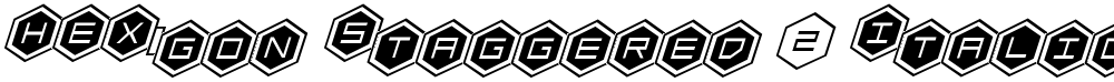 HEX:gon Staggered 2 Italic