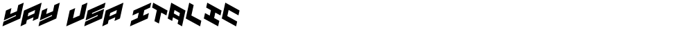 YAY USA Italic