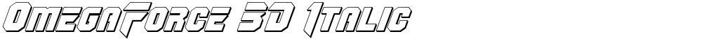 OmegaForce 3D Italic