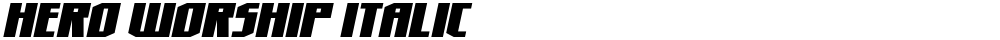 Hero Worship Italic