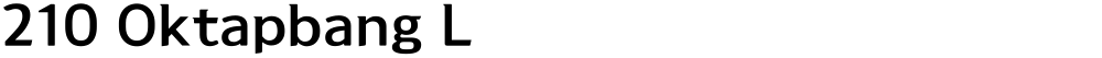 210 Oktapbang L