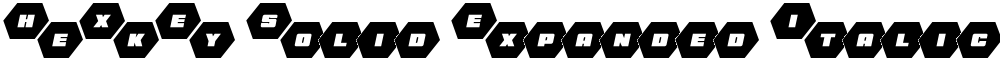 HeXkEy Solid Expanded Italic