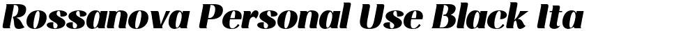 Rossanova Personal Use Black Ita