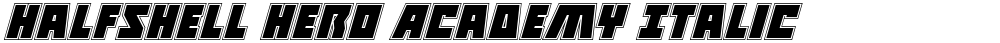 Halfshell Hero Academy Italic