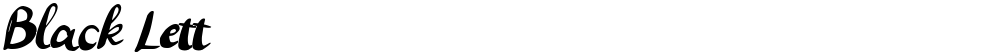 Black Lett