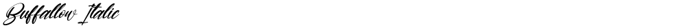 Buffallow Italic