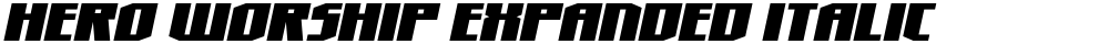 Hero Worship Expanded Italic