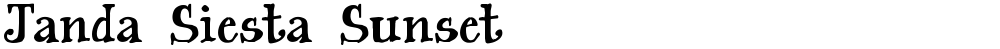Janda Siesta Sunset