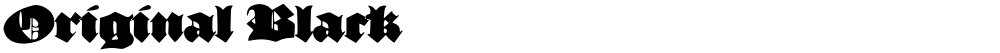 Original Black