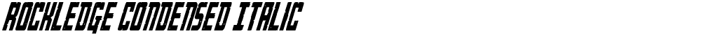 Rockledge Condensed Italic