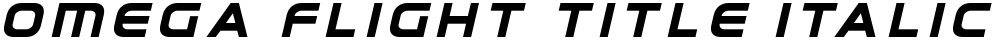 Omega Flight Title Italic