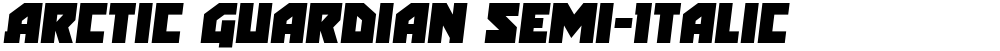 Arctic Guardian Semi-Italic