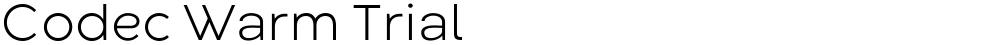 Codec Warm Trial