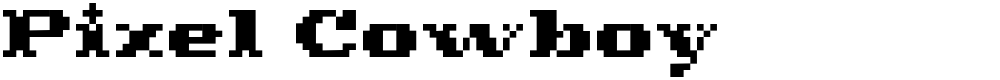 Pixel Cowboy 