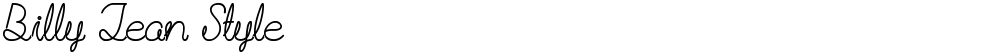 Billy Jean Style