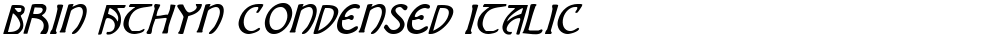 Brin Athyn Condensed Italic