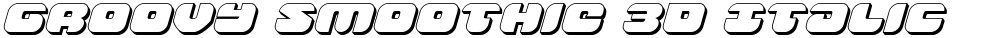 Groovy Smoothie 3D Italic