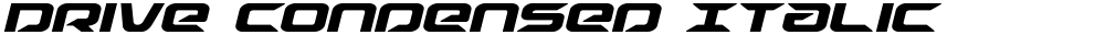 Drive Condensed Italic