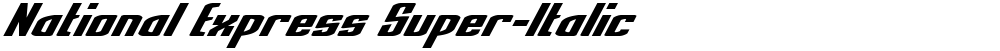 National Express Super-Italic