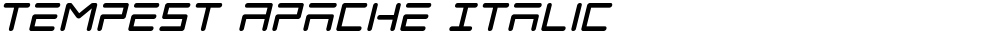 Tempest Apache Italic