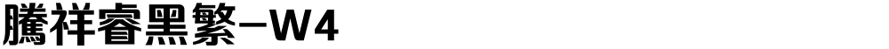 腾祥睿黑繁-W4