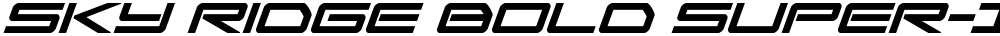 Sky Ridge Bold Super-Italic