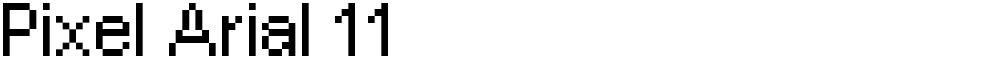 Pixel Arial 11