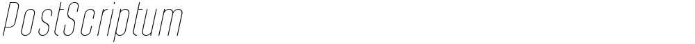 PostScriptum