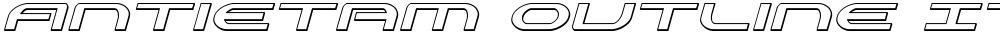 Antietam Outline Italic