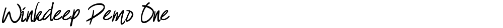 Winkdeep Demo One