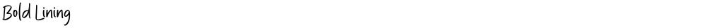 Bold Lining