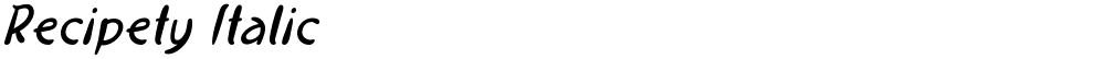Recipety Italic