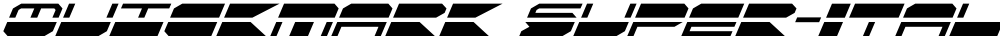 QuickMark Super-Italic