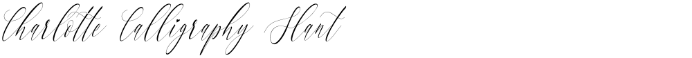 Charlotte Calligraphy Slant