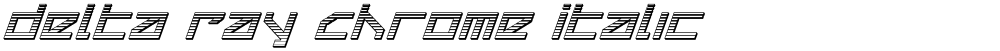 Delta Ray Chrome Italic