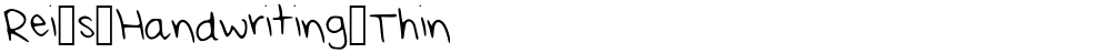 Rei_s_Handwriting_Thin